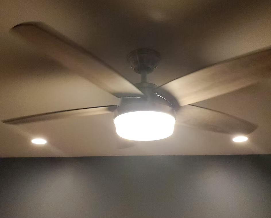 Ceiling fan and diverse lighting