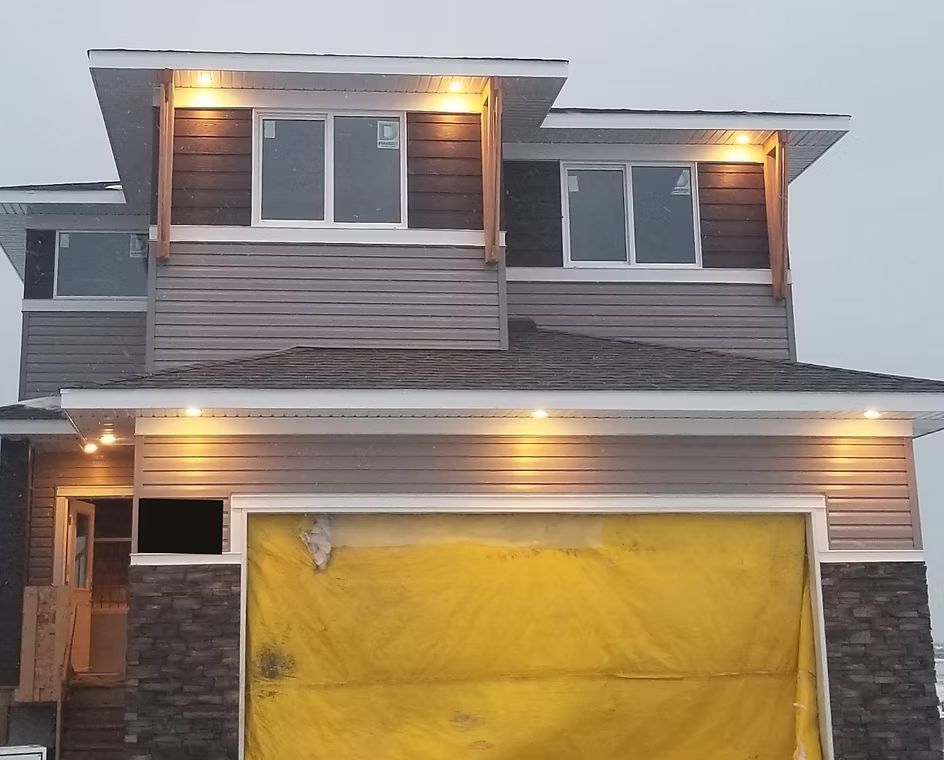 New home exterior wiring